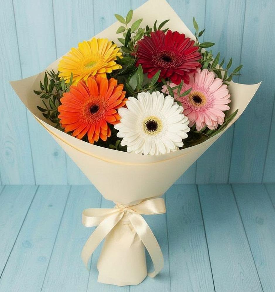 Букет цветов из: Герберы в Новоаннинске