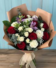 Букет цветов из:  Розы и Альстромерии #REPLACE_PRED# Новоаннинске