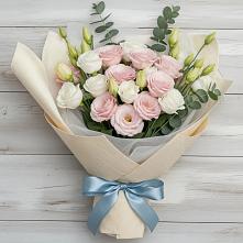 Букет цветов из:  Лизиантусы в Новоаннинске