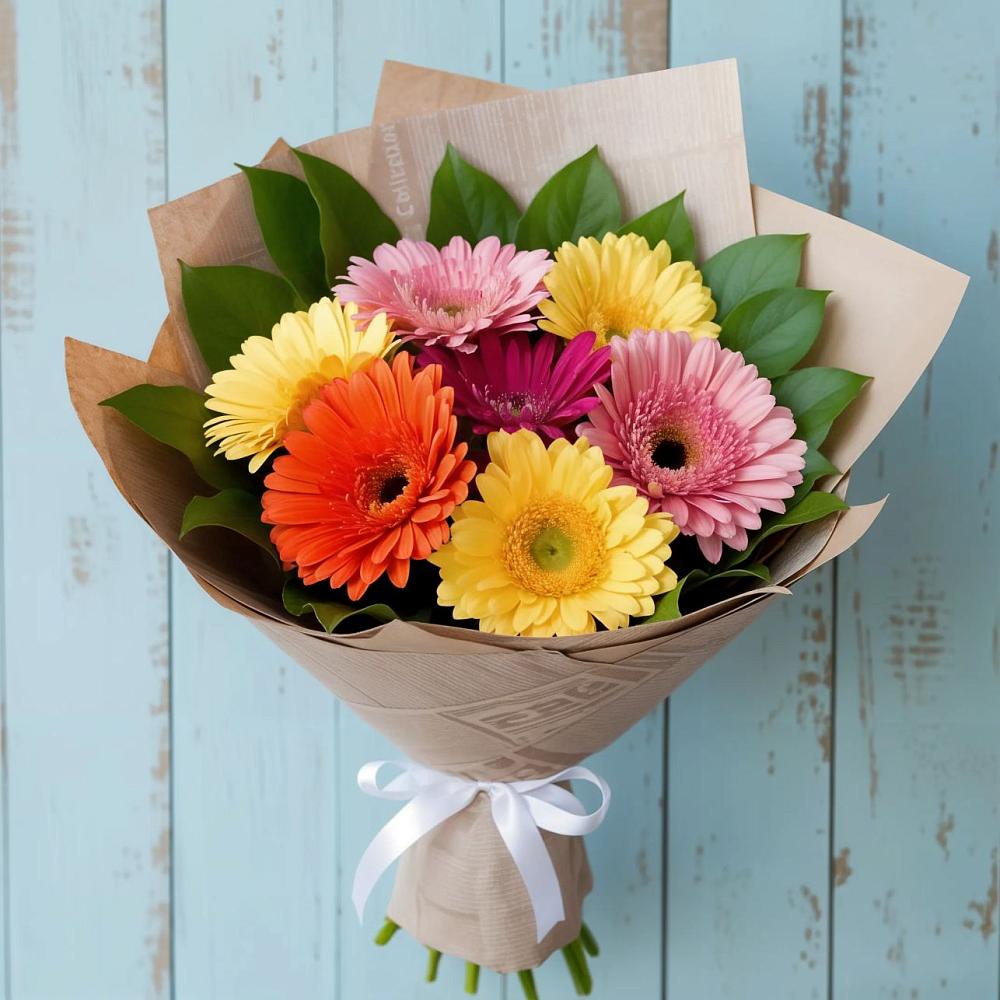 Букет цветов из: Герберы в Новоаннинске