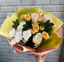 Букет цветов из:  Розы и Хризантемы #REPLACE_PRED# Новоаннинске