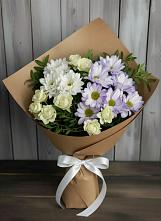 Букет цветов из:  Хризантемы и Розы в Новоаннинске