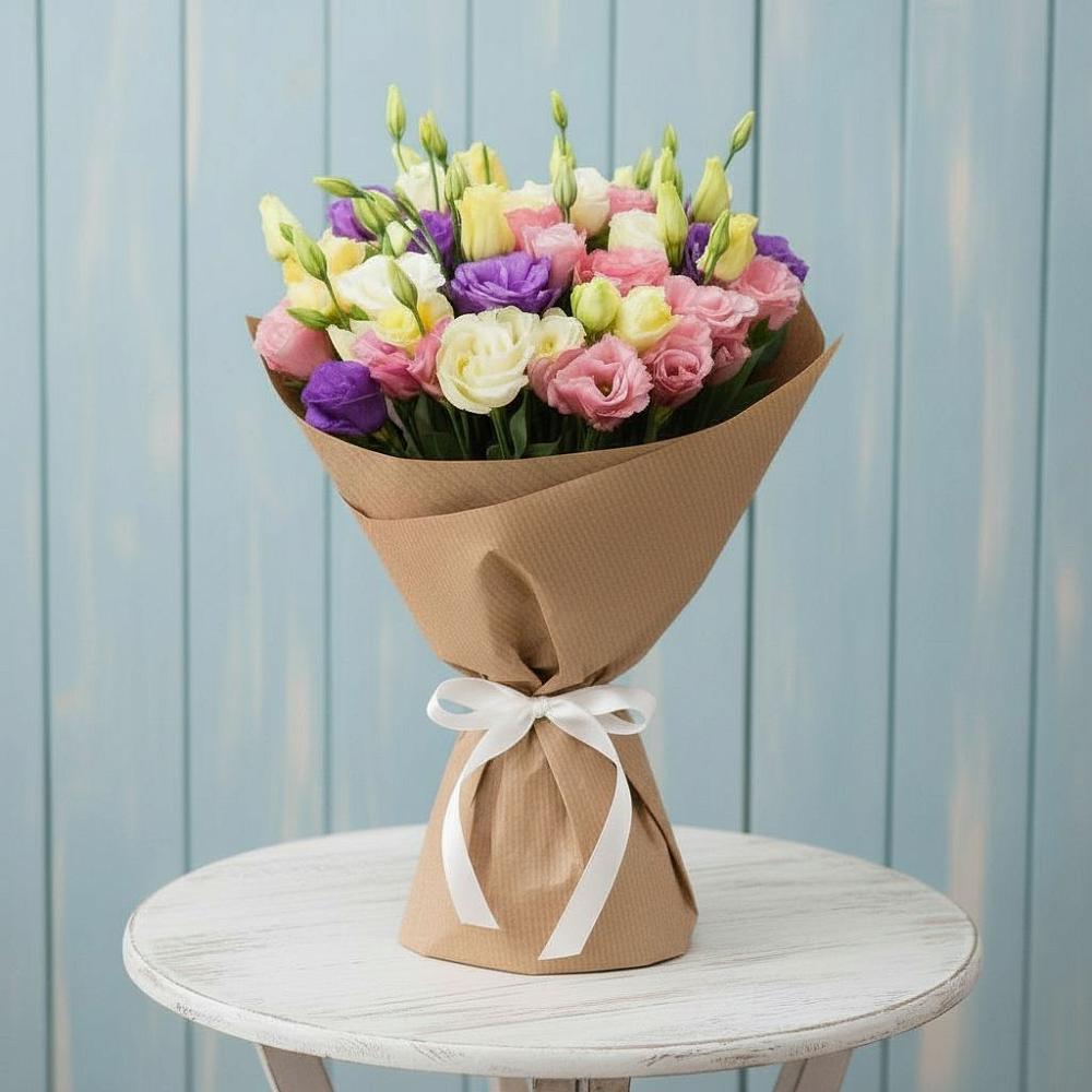 Букет цветов из: Лизиантусы в Новоаннинске