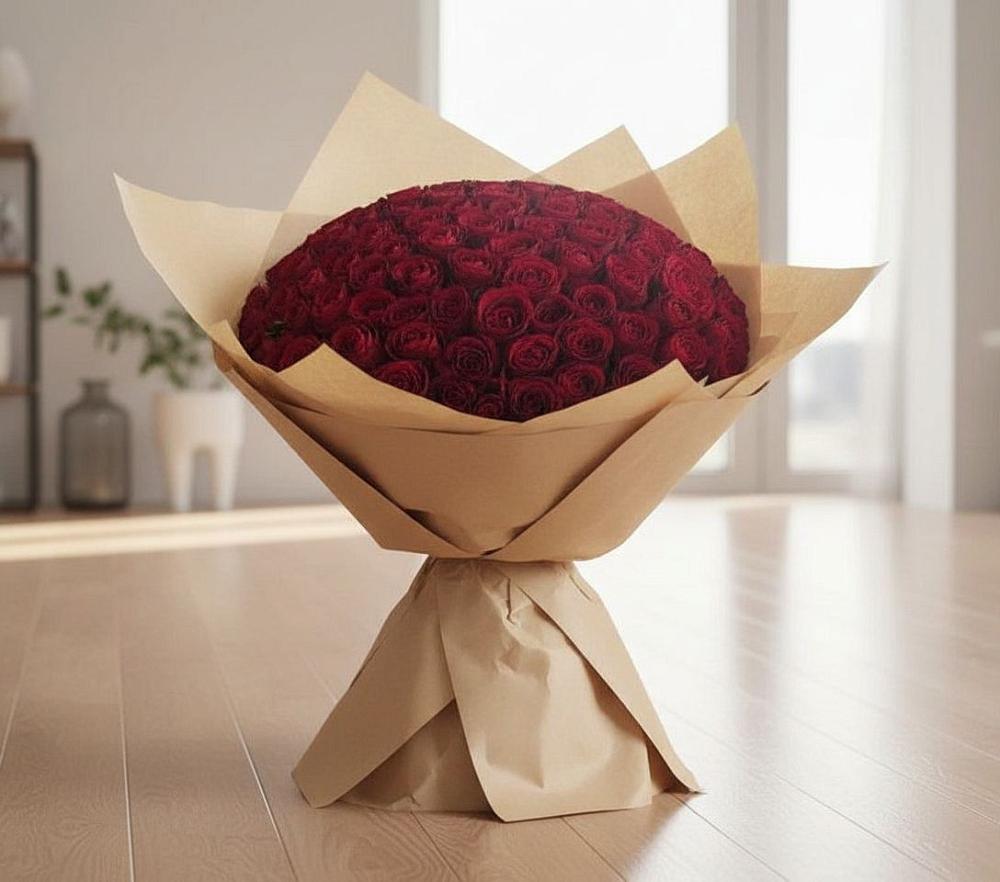 Букет 101 Красная роза в Новоаннинске