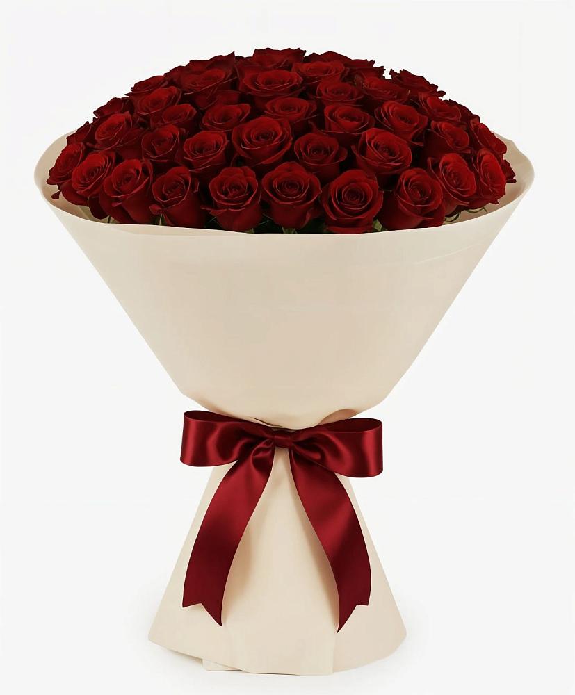 Букет 101 Бордовая роза Блэк Бакарра в Новоаннинске