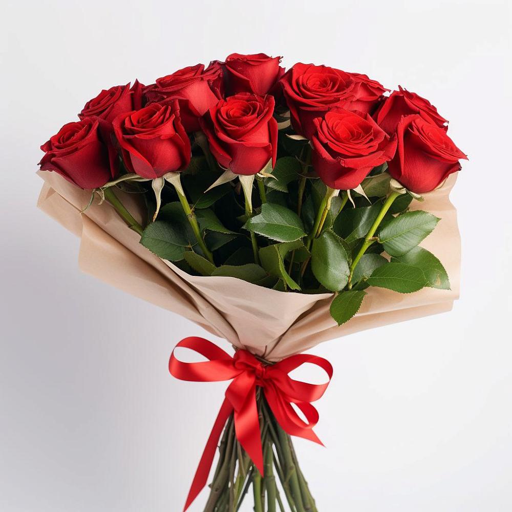 Букет 11 Красных роз Эдлесс Лав в Новоаннинске