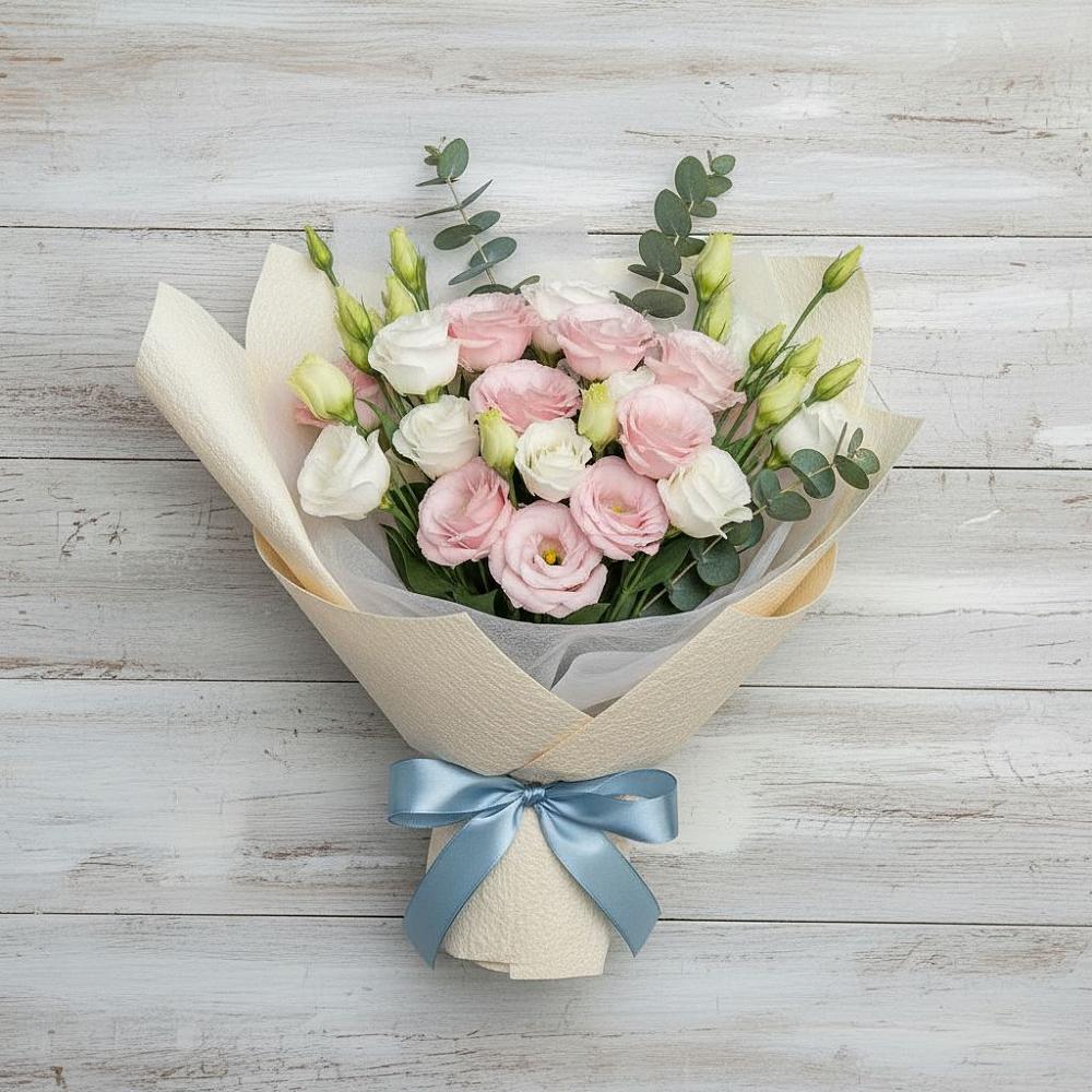 Букет цветов из: Лизиантусы в Новоаннинске